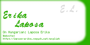 erika laposa business card